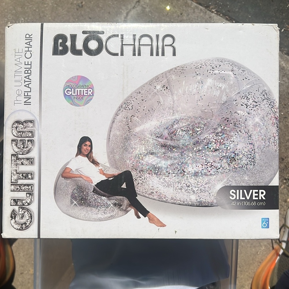 Silver Inflatable Chair